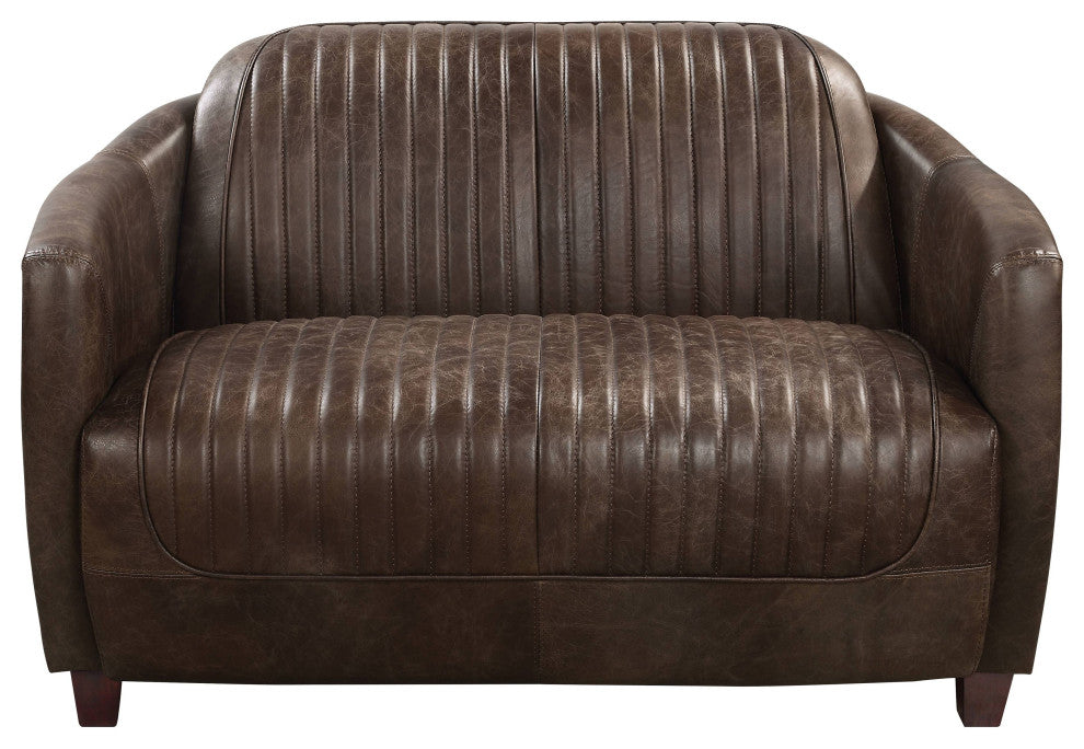 Brancaster 37"W Upholstered Loveseat, Antique Slate