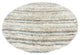 Kubu Striped Area Rug, Ivory, 7'9" Round