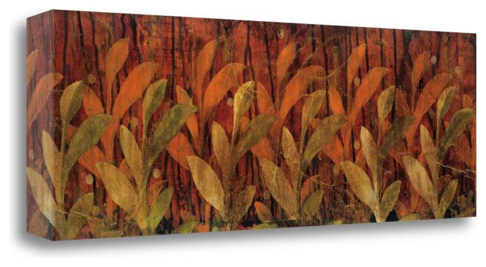 "Coral Fields" By Liz Jardine,Ready to Hang Giclee Print on Gallery Wrap Canvas