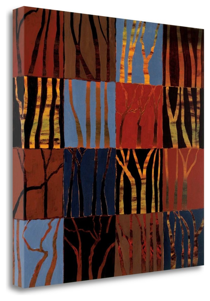 "Red Trees II" By Gail Altschuler, Giclee Print on Gallery Wrap Canvas