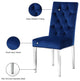 Juno Velvet Dining Chair (Set of 2), Navy