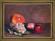Gustave Caillebotte Peaches Apples and Grapes on a Vine Leaf Canvas Print, 16"x2