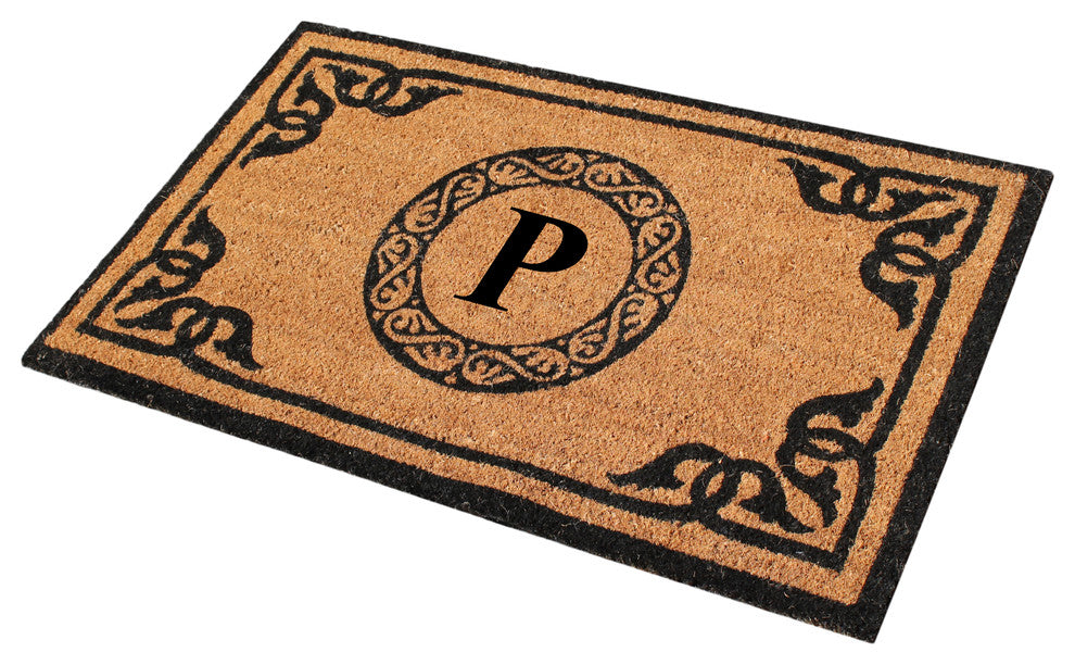 A1HC First Impression Geneva Monogrammed Entry Doormat 24"x39", P