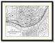 Cincinnati Vintage B&W Map Canvas Print, 28"x37"