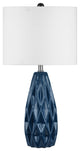 Nuloom Taylor Ceramic Linen Shade Table Lamp, 25"