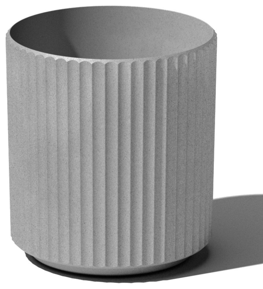 Veradek Demi Series Planter, Gray, 12", 1 Pack
