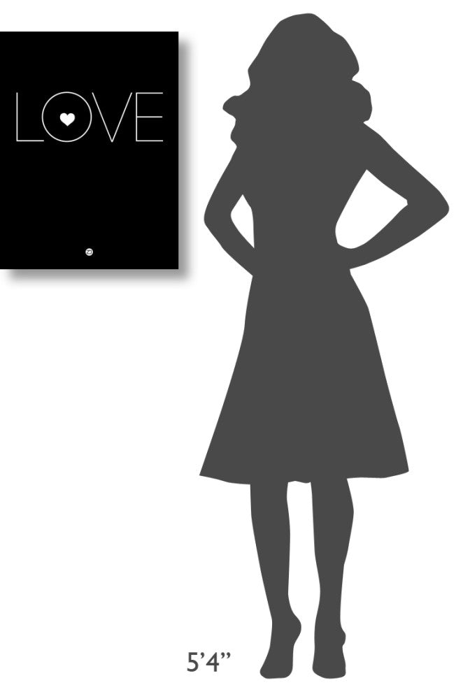 "Love Poster Black" Fine Art Print