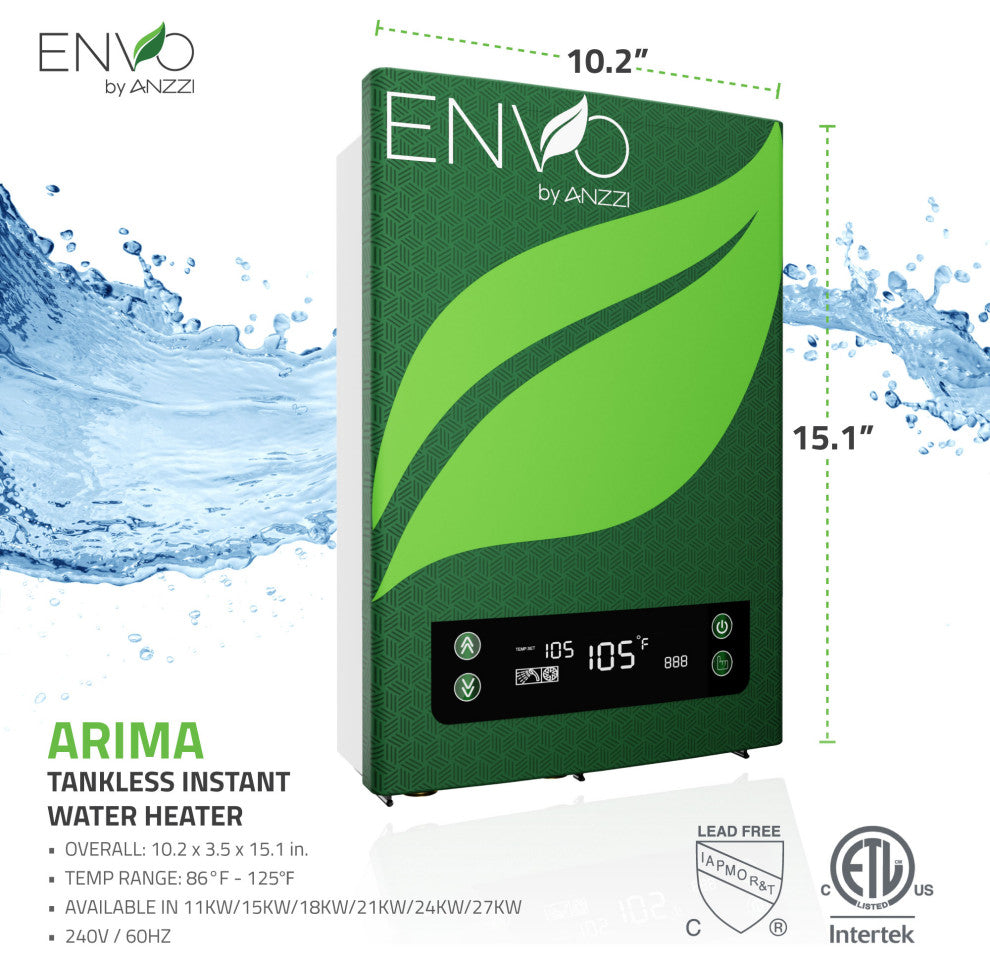 ENVO Atami Tankless Electric Water Heater 18 kW at 240 Volts, 24kw