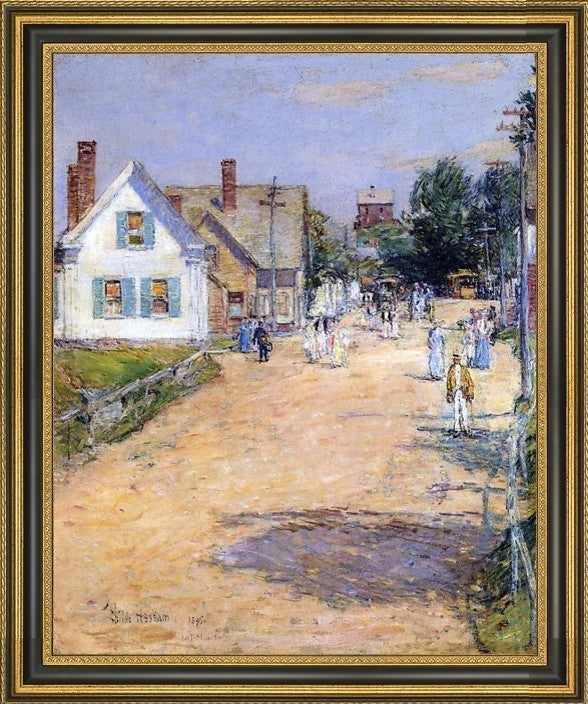Frederick Childe Hassam East Gloucester- End of Trolly LineCanvas Print, 20"x25"