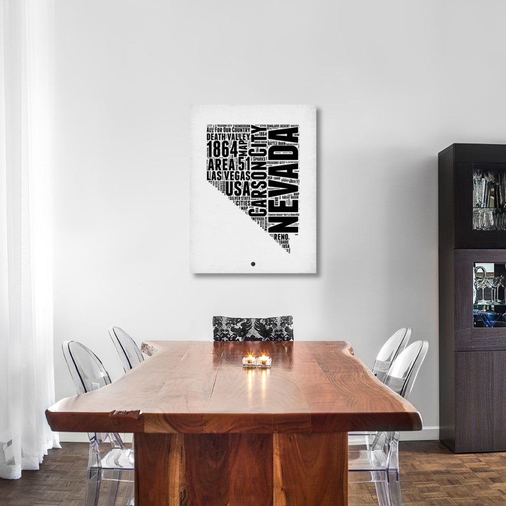 "Nevada Word Cloud 2" Fine Art Print
