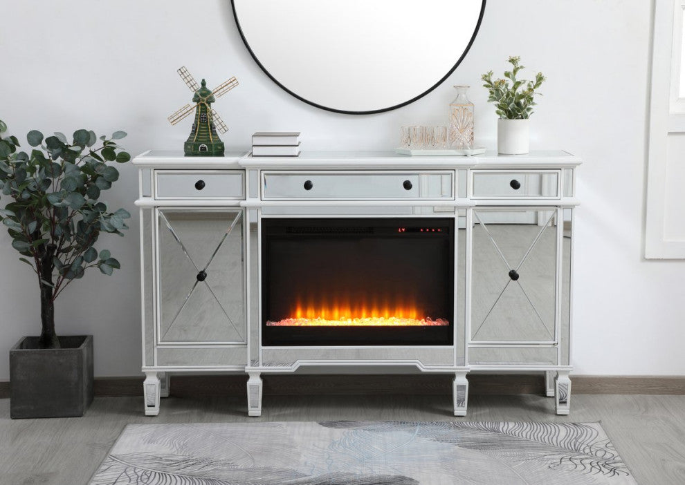 Elegant MF61060AW-F2 Contempo 60" Mirrored Credenza