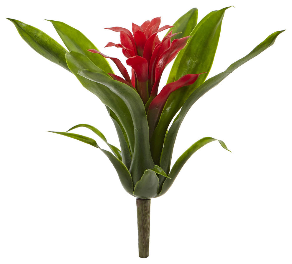 10" Bromeliad Artificial Flower Stem, Set of 6