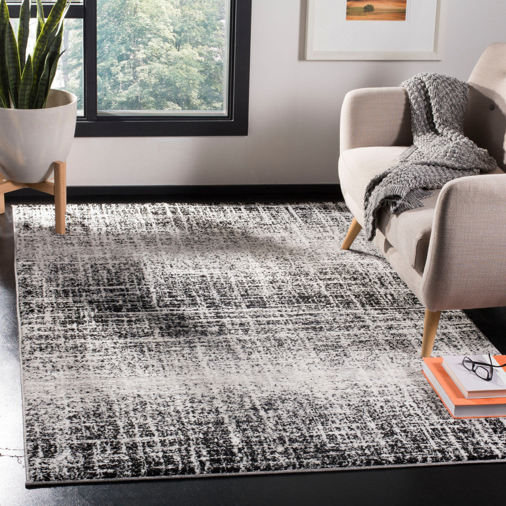 Safavieh Adirondack Collection, ADR116 Rug, Ivory/Black, 3'x5'