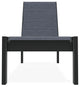 Leeward Sling Stackable Outdoor Chaise Lounge, Augustine Denim/Graphite