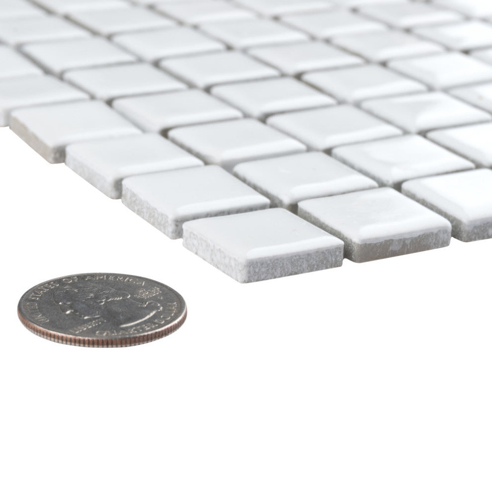 Hudson Edge White Porcelain Floor and Wall Tile