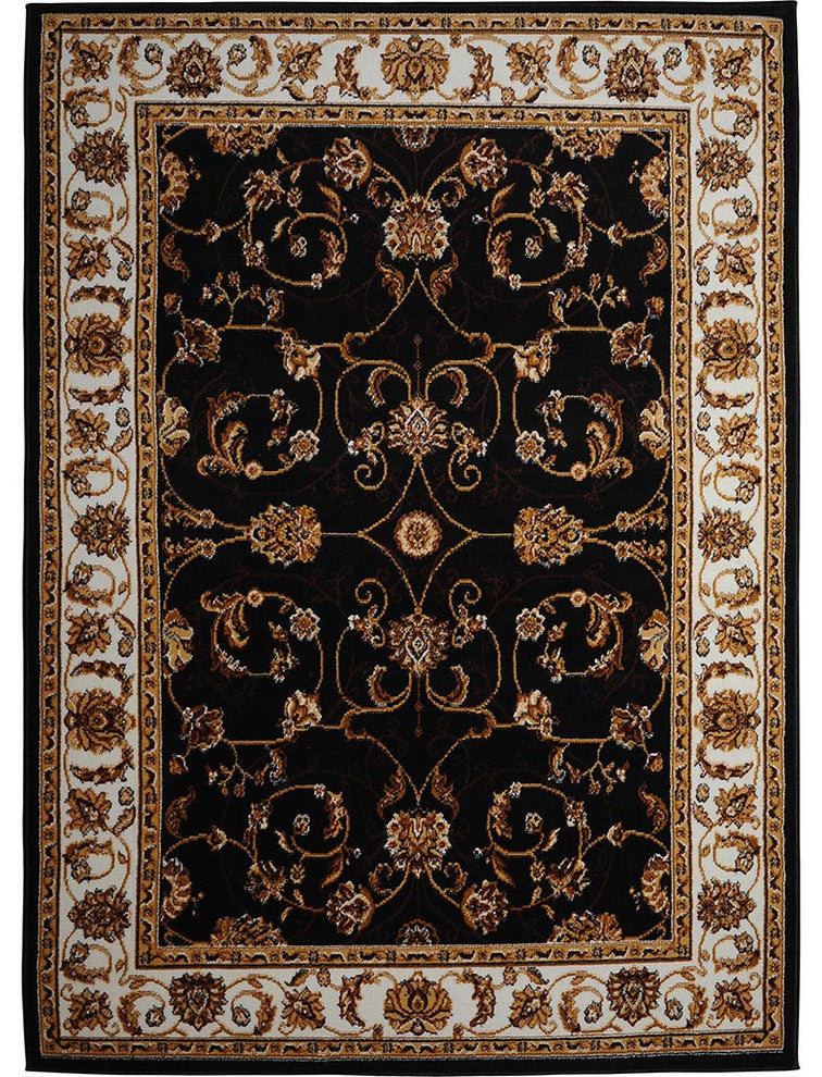 Home Dynamix Premium Muse Runner Area Rug 1'9"x7'2", Decorative Ebony/Ivory