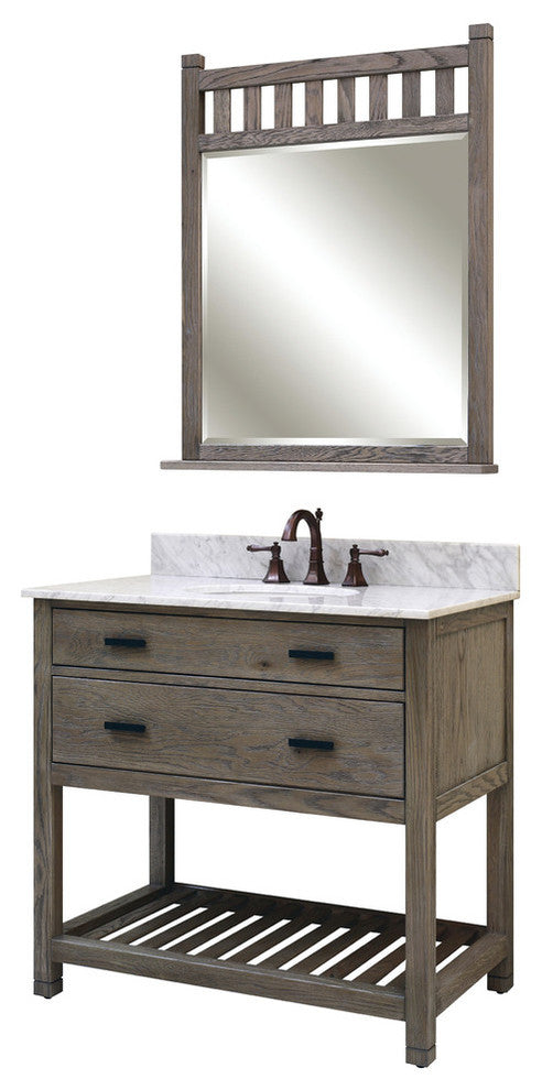 Blake Vanity With Open Shelf, 36"
