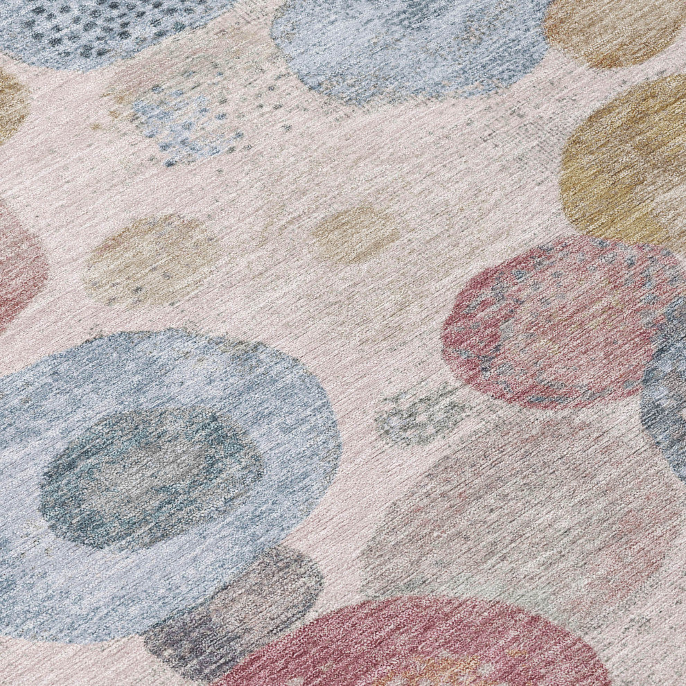 Machine Washable Indoor/Outdoor Chantille ACN1896 Blush 2'3" x 7'6" Runner Rug