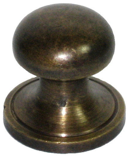 Mushroom Knob With Oversized Back Plate