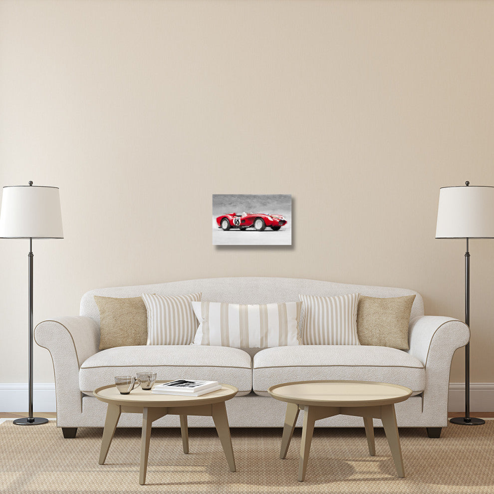 "1957 Ferrari Testarossa Watercolor" Fine Art Print