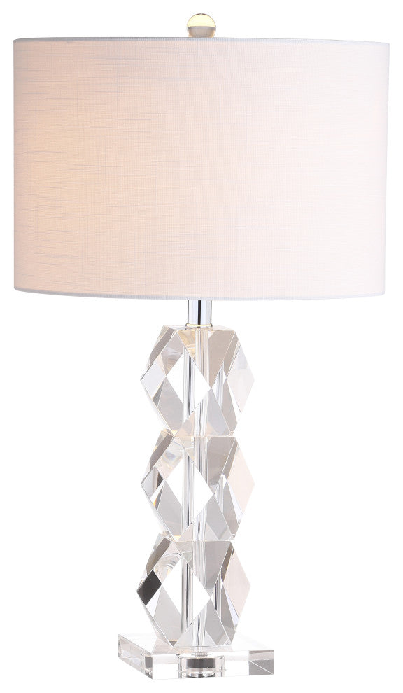 Sofia 26" Crystal Table Lamp, Clear