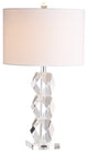 Sofia 26" Crystal Table Lamp, Clear