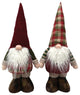 14" Plaid Gnomes, Set of 2