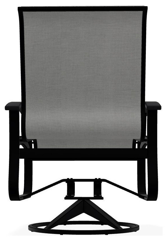 Belle Isle Sling Outdoor Swivel Rocker, Deacon/Black