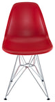 Modern Contemporary Kitchen Dining Side Chair Red