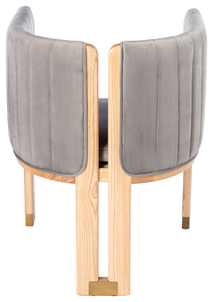 Monaco Wood Dining Chair, Gray