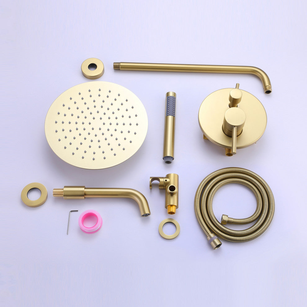 Classic 3-Function Pressure Balanced Complete Shower System With Rough-in Valve,