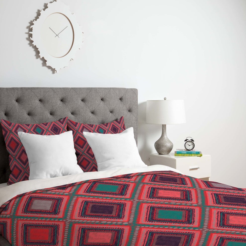 Deny Designs Vy La Eastern Diamond Duvet Cover - Lightweight