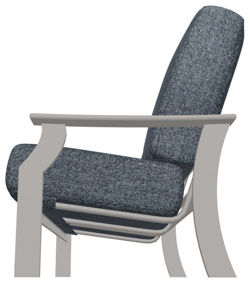 St. Catherine Deep Seat Outdoor Loveseat, Restore Indigo/Warm Gray