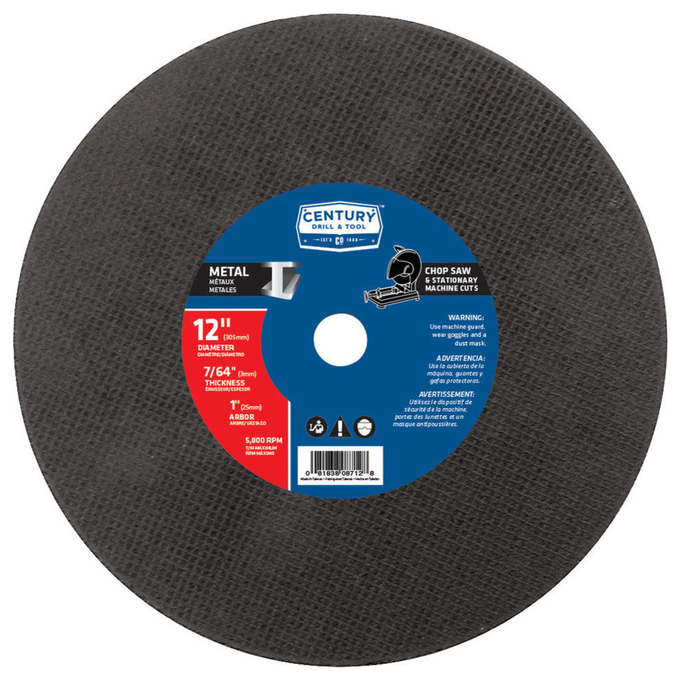 Abrasive Metal Saw Blade, 12"