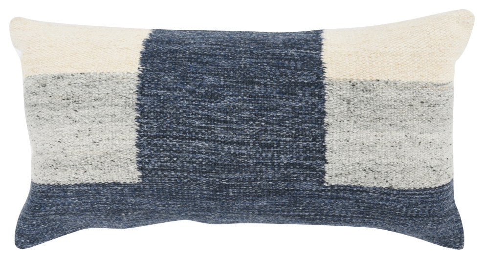 Estelle 14" x 26" Throw Pillow, Blue