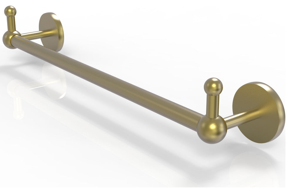 Prestige Skyline 36" Towel Bar with Integrated Hooks, Satin Brass