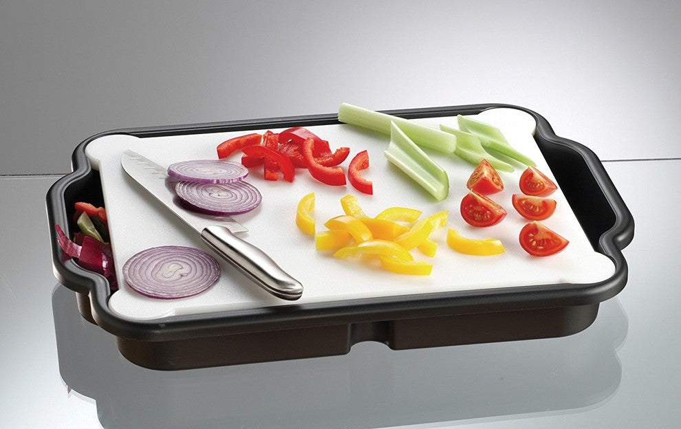 PRODYNE BB16 Prep And Slice Cutting Board Utility Tray Combo
