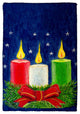 Christmas Candles Kitchen Towel - Two Sets of Two (4 Total)