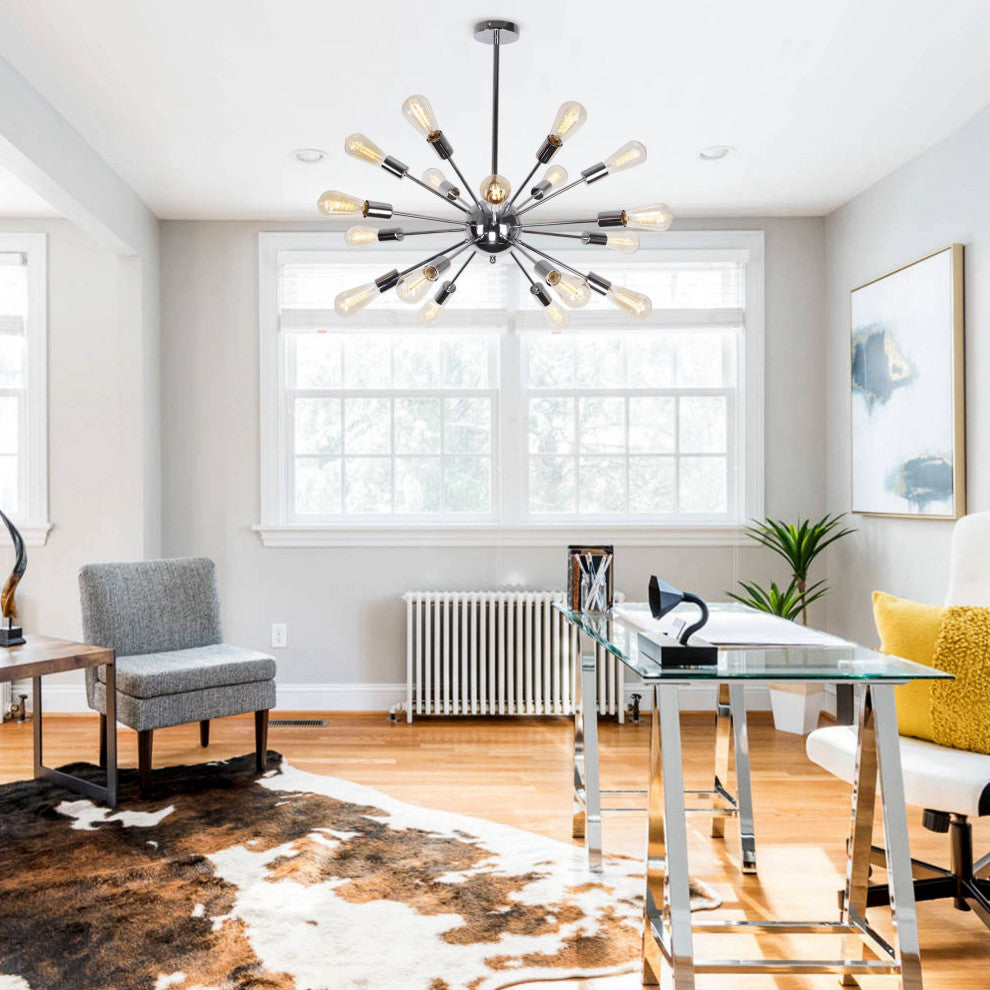 Sputnik 18-Light Chandelier, Chrome