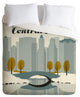 Deny Designs Anderson Design Group Central Park Snow Duvet Cover - Lightweight