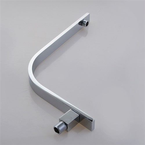 Solid Brass Construction Chrome Square Shape Wall Mounted Rising Shower Arm