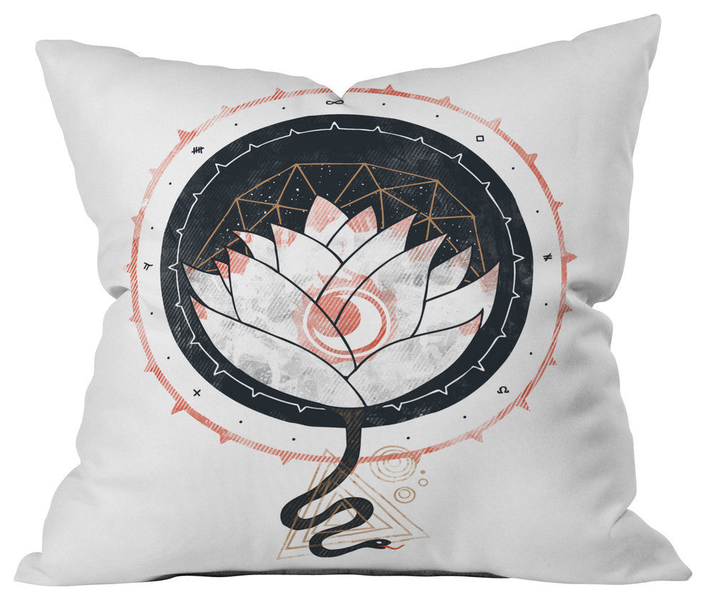 Deny Designs Hector Mansilla Lotus Outdoor Throw Pillow