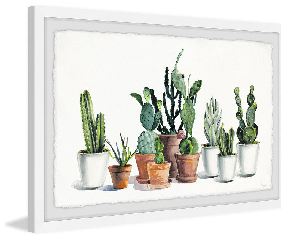 "Cactus Alive" Framed Painting Print, 30"x20"
