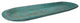 Extra Long Rustic Farmhouse Primitive Wooden Dough Bowl, Turquoise, Long