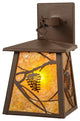 7"W Whispering Pines Lantern Wall Sconce