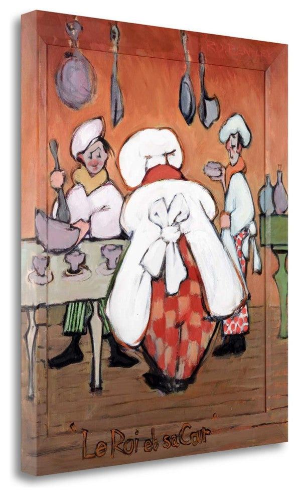 "Le Roi Et Sa Court" By Robert Dewar Bentley, Giclee on Gallery Wrap Canvas