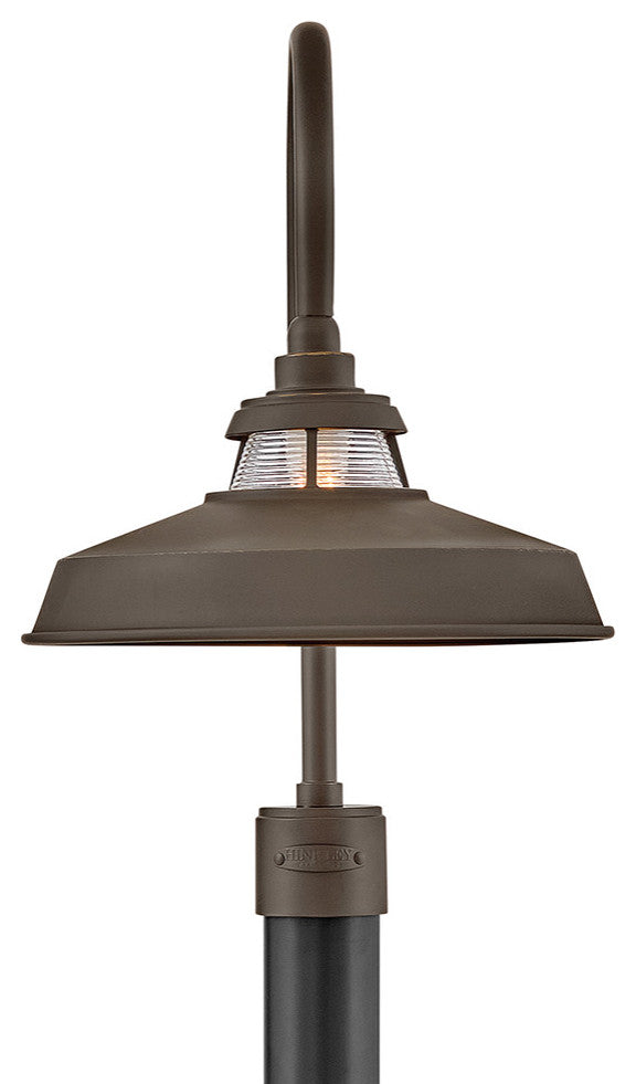 Hinkley Troyer Medium Post Mount Lantern, Oil Rubbed Bronze