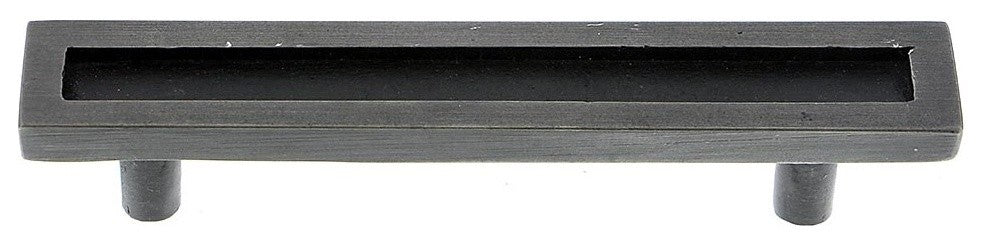 Border Cabinet Hardware Pull, Black Iron