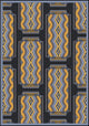 Any Day Matinee Rug, Deco Ticket, Charcoal, 5'4"x7'8"
