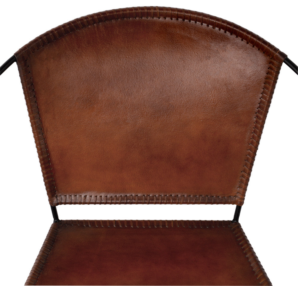 Butler Milo Leather Accent Chair, White